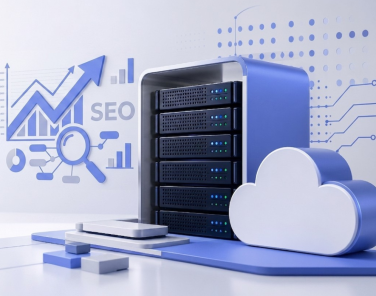 web hosting SEO impact diagram showing speed and ranking relationship